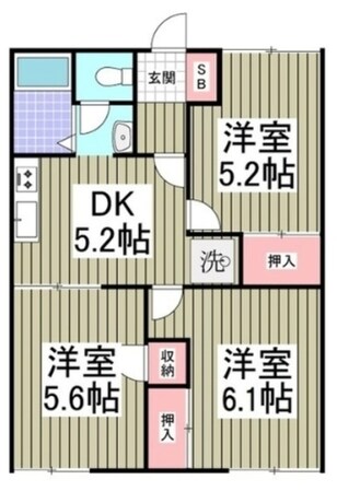 クレセントハイムの物件間取画像